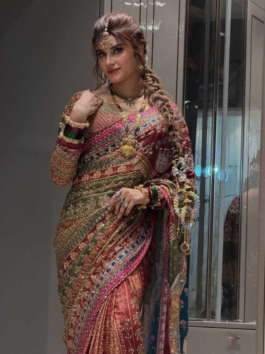 Japan Sartin Printed Saree