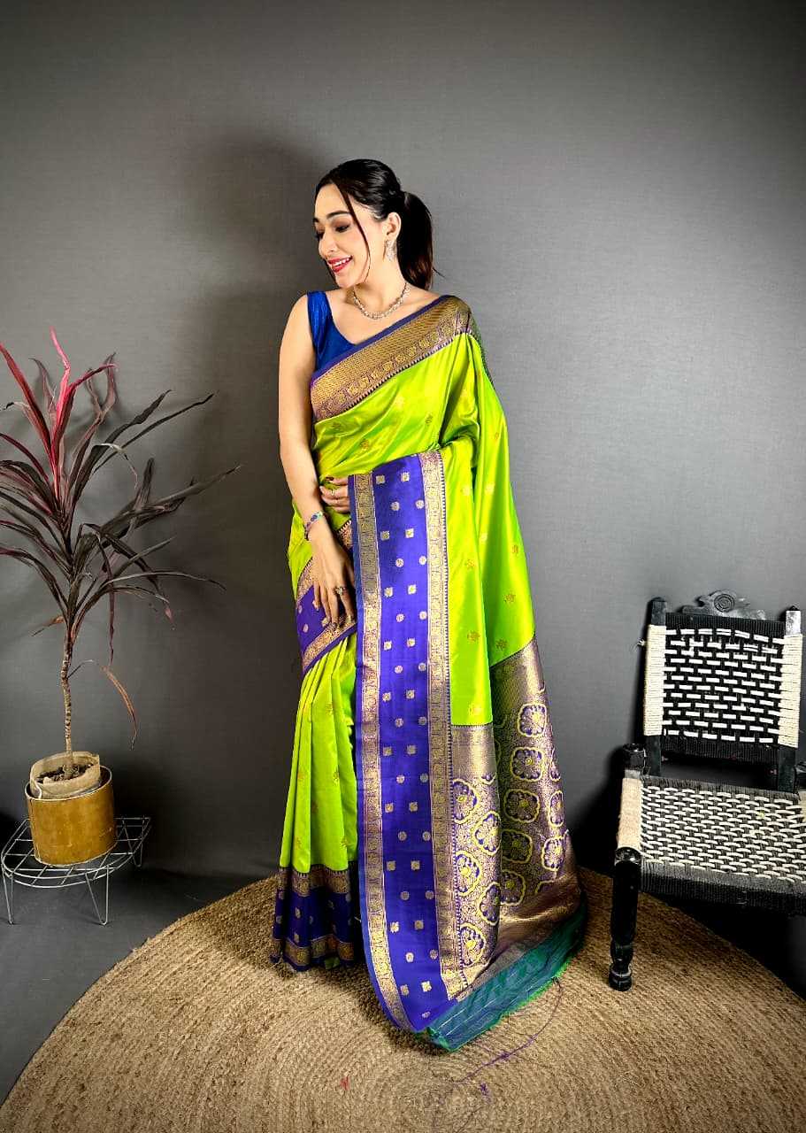 Banarasi Soft Silk Saree in Copper
