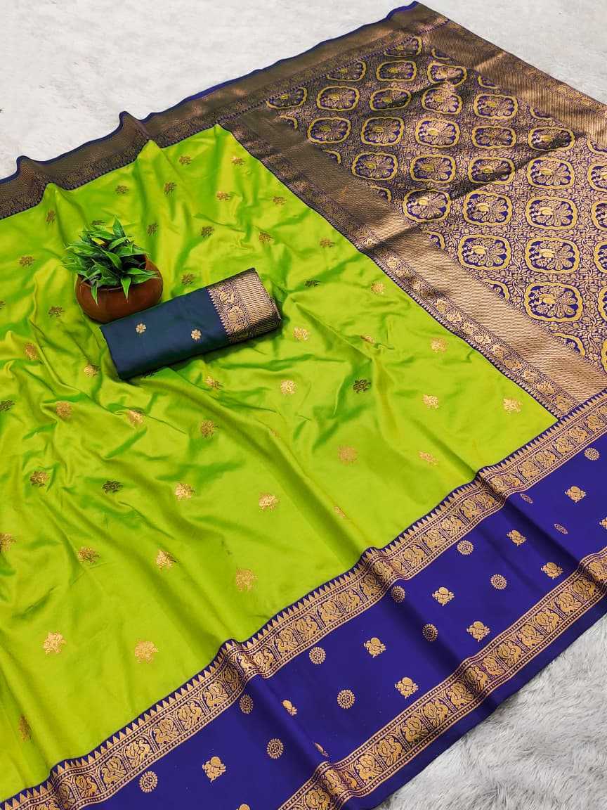 Banarasi Soft Silk Saree in Copper