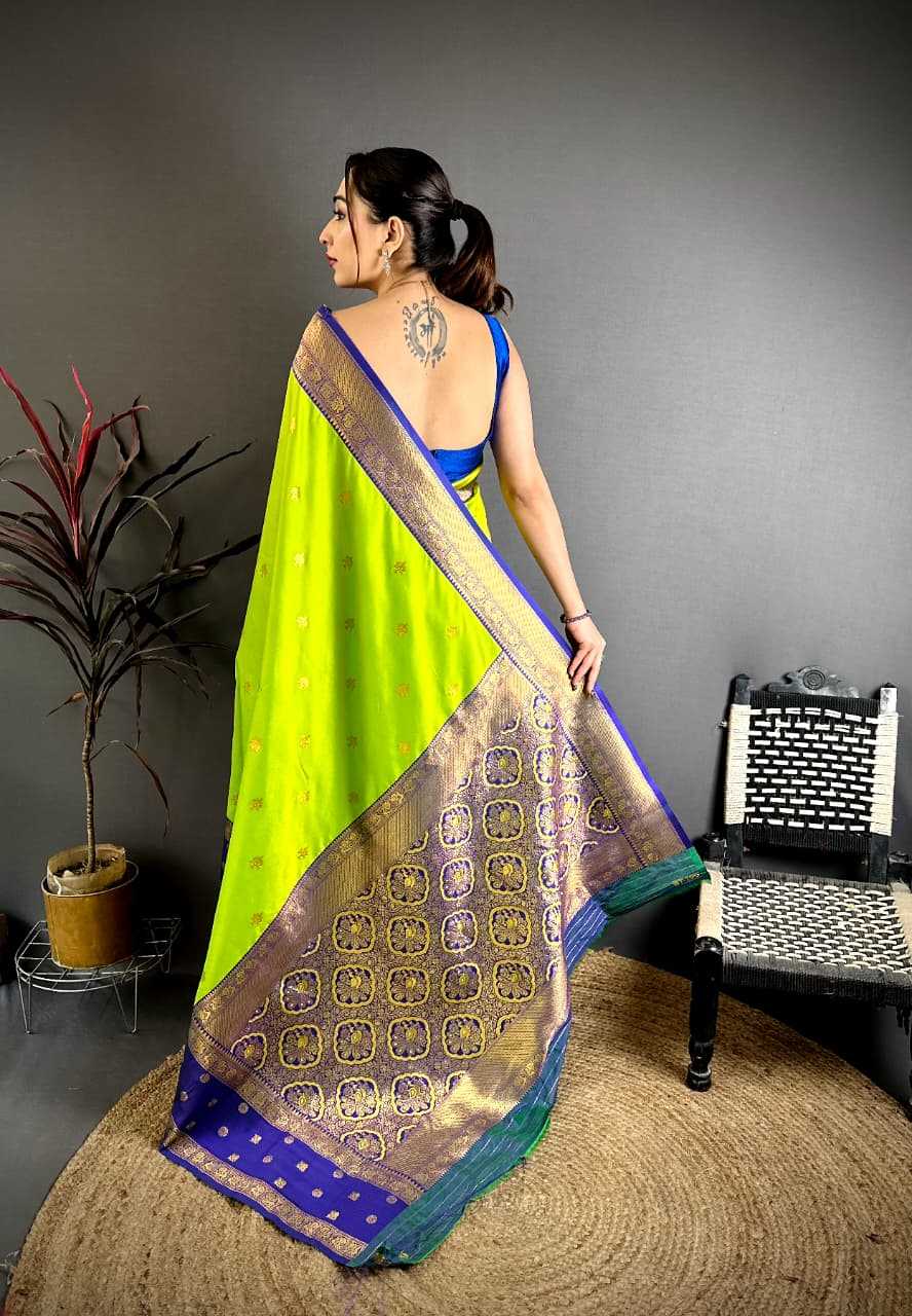 Banarasi Soft Silk Saree in Copper