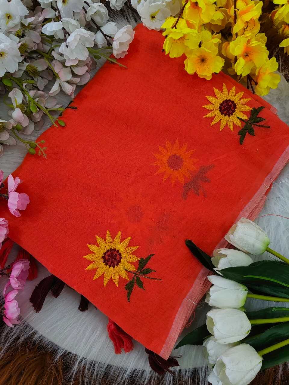 Chanderi Cotton Designer Saree JT-139419