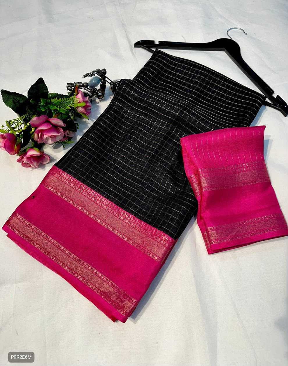 Dola Silk Soft Saree in Black