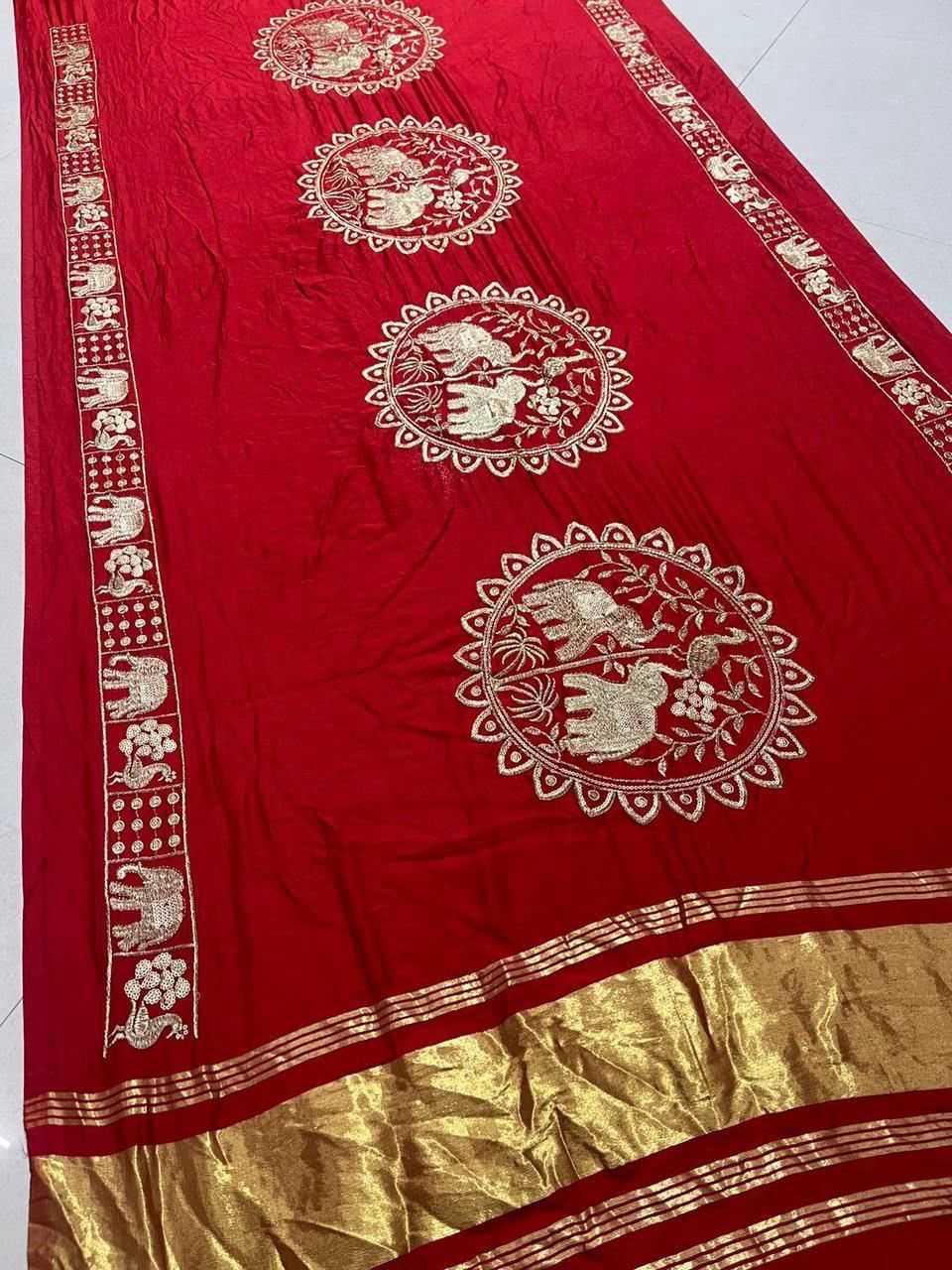 Gajji Silk Designer Saree