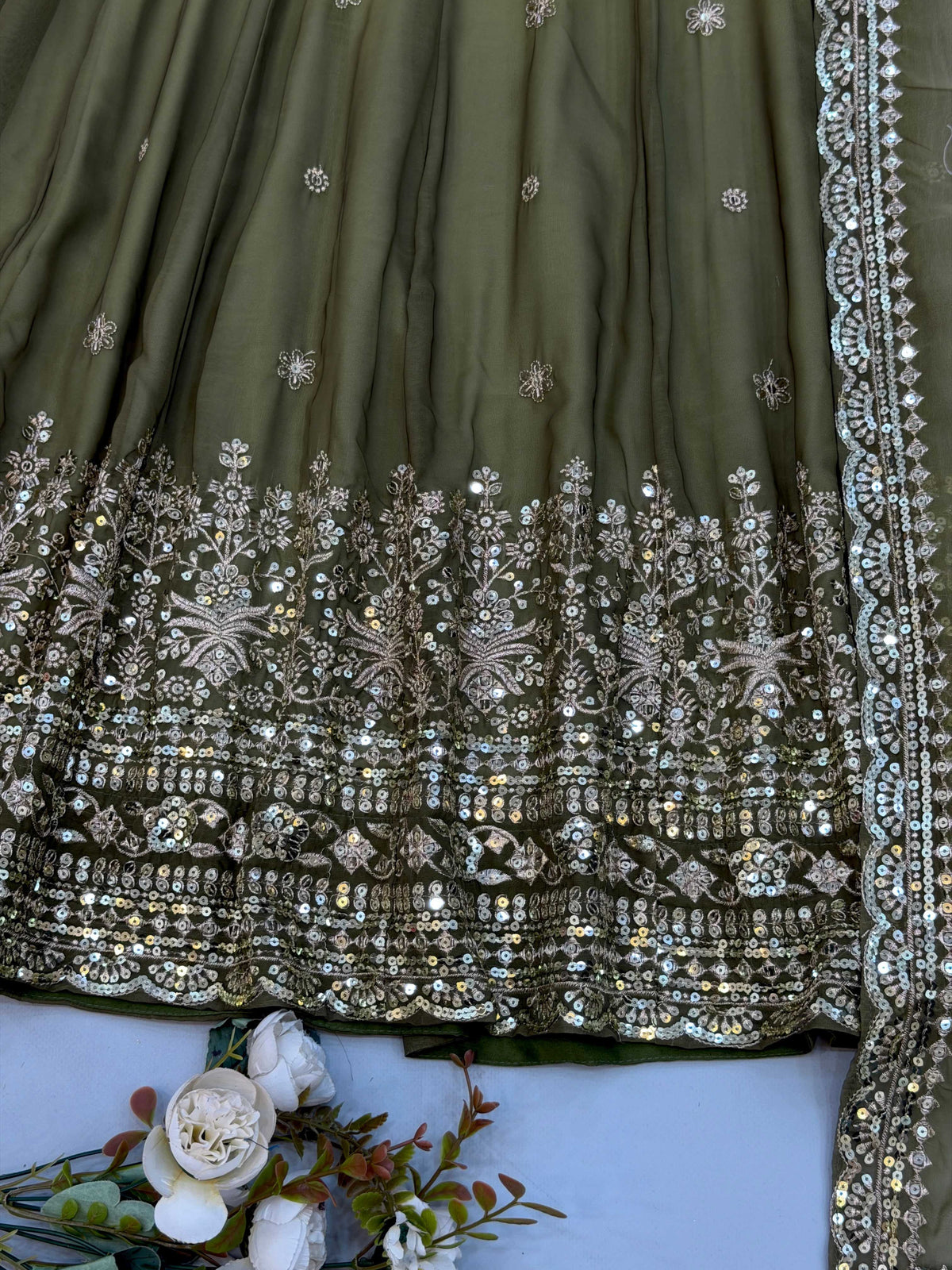 Georgette Embroidery Gown JT-151385