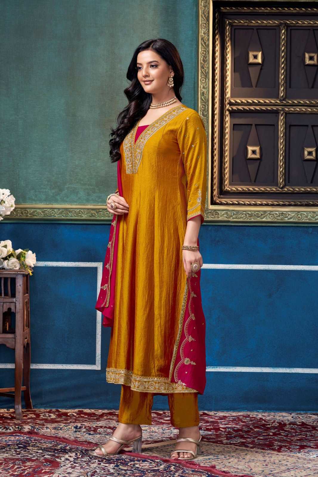 Vichitra Silk Ladies Suit