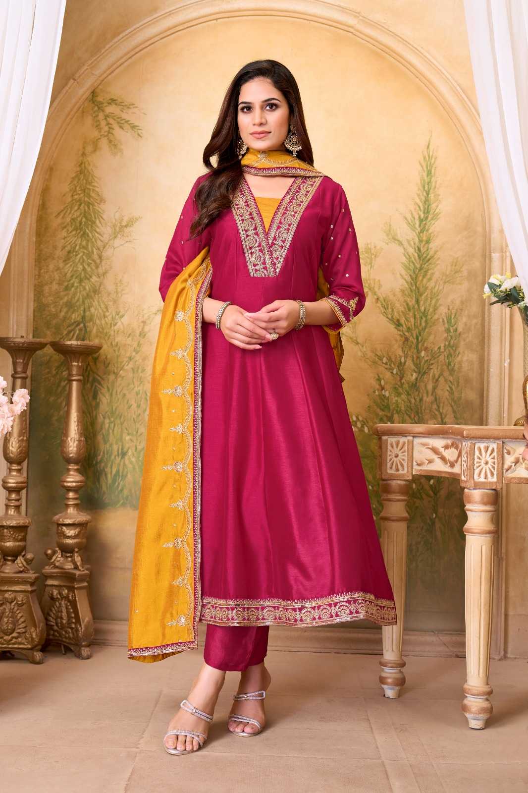 Vichitra Silk Ladies Suit