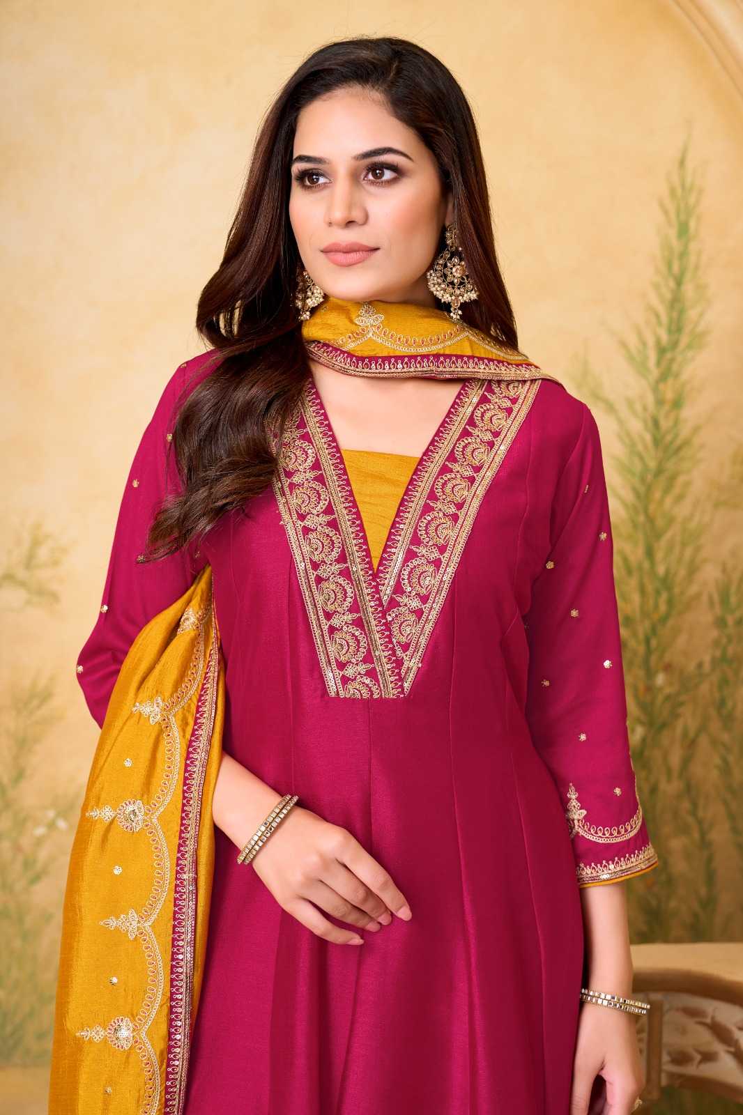 Vichitra Silk Ladies Suit