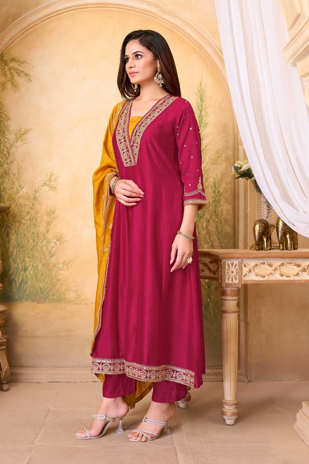 Vichitra Silk Ladies Suit