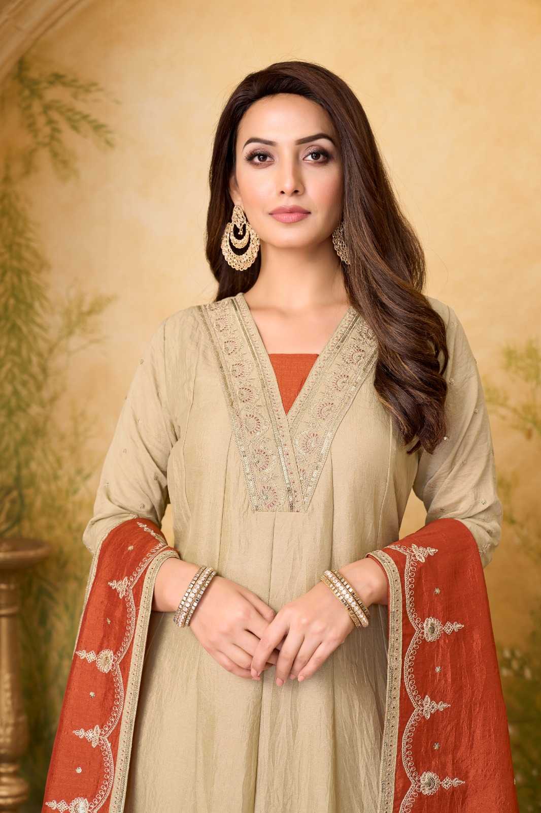 Vichitra Silk Ladies Suit