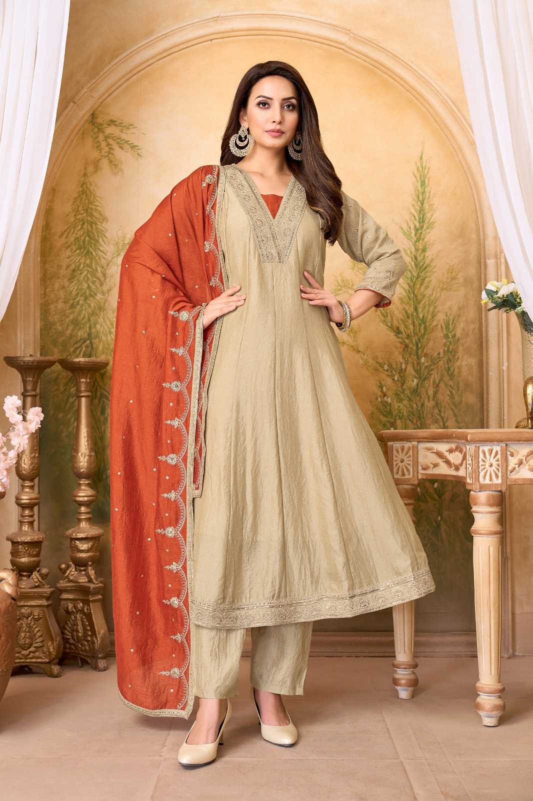 Vichitra Silk Ladies Suit