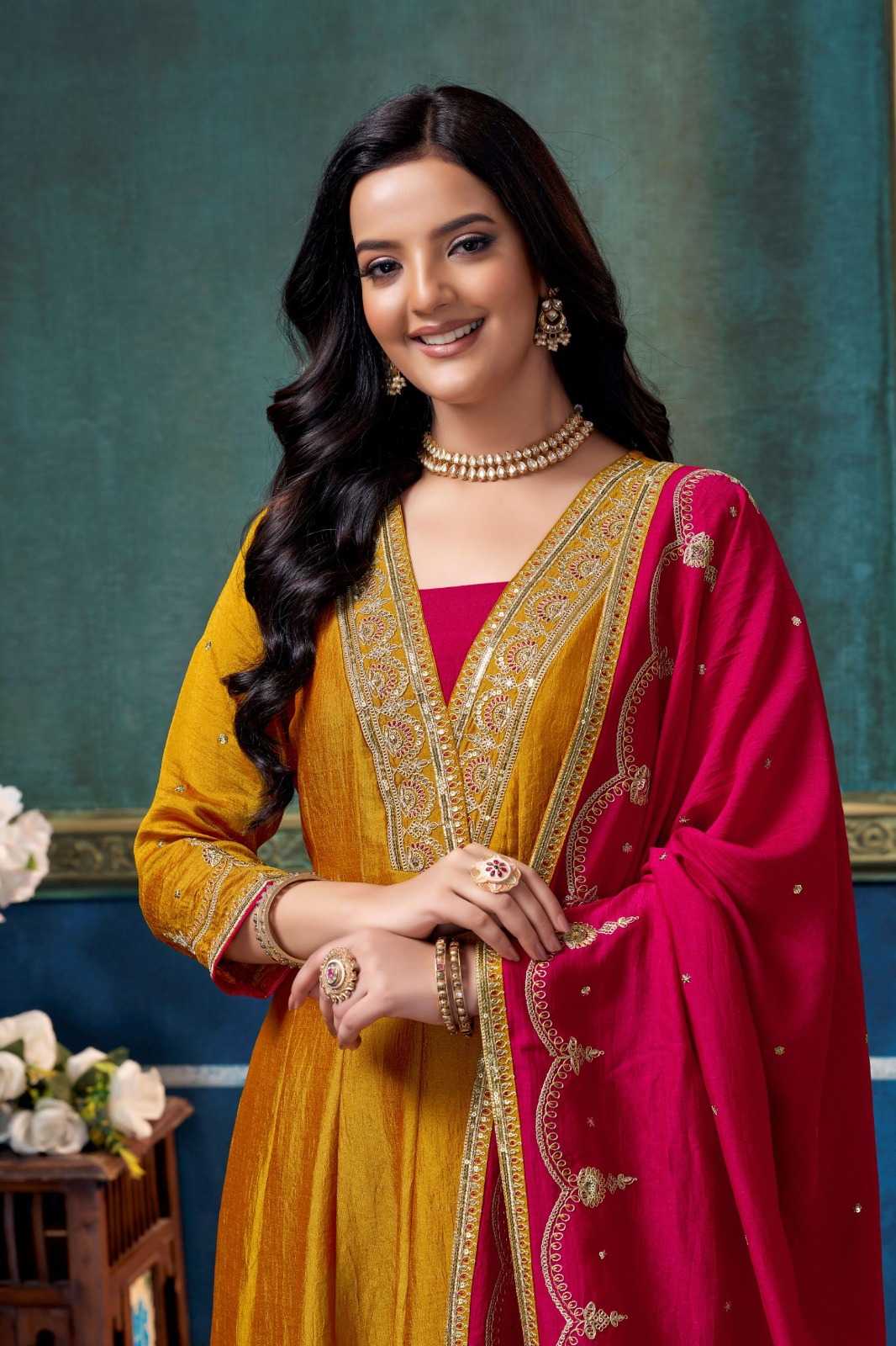 Vichitra Silk Ladies Suit