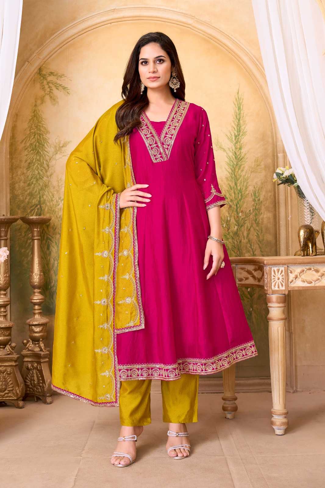 Vichitra Silk Ladies Suit