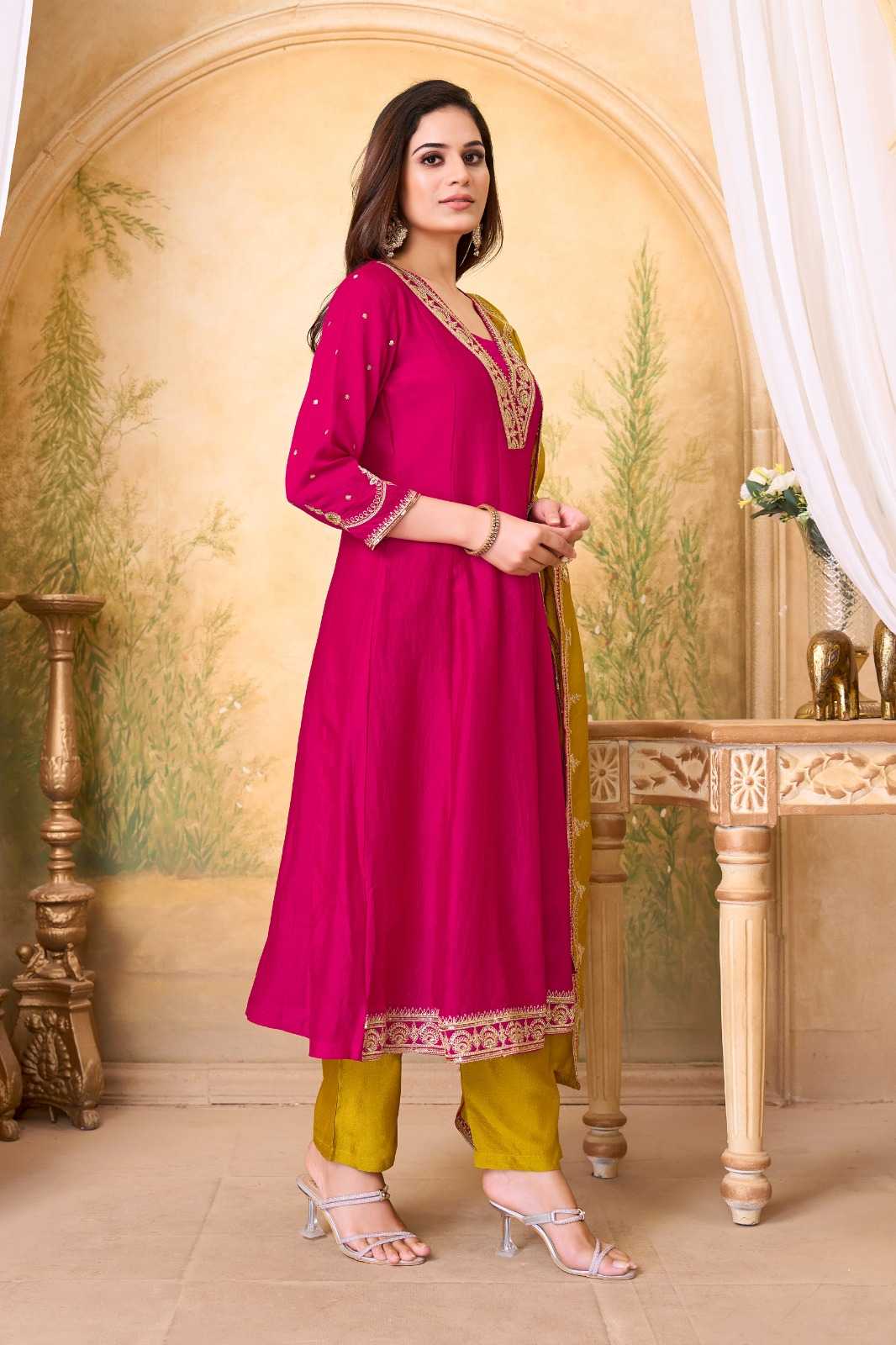 Vichitra Silk Ladies Suit