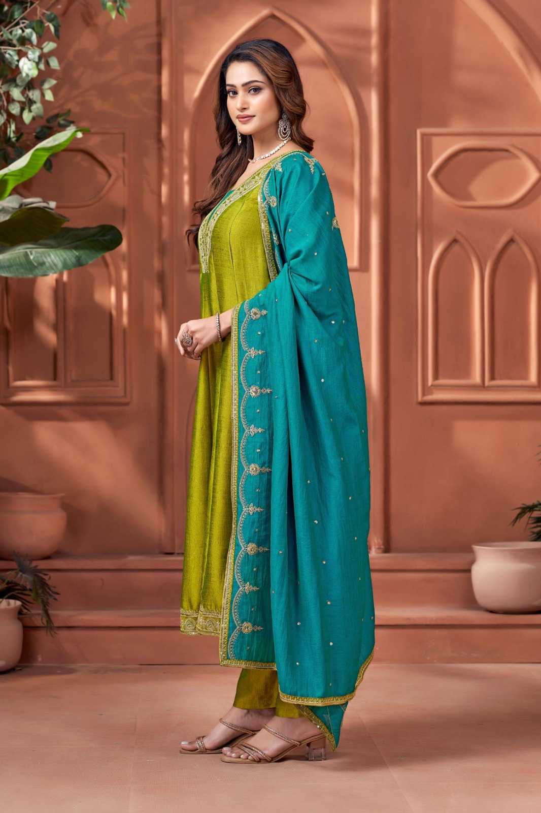 Vichitra Silk Ladies Suit