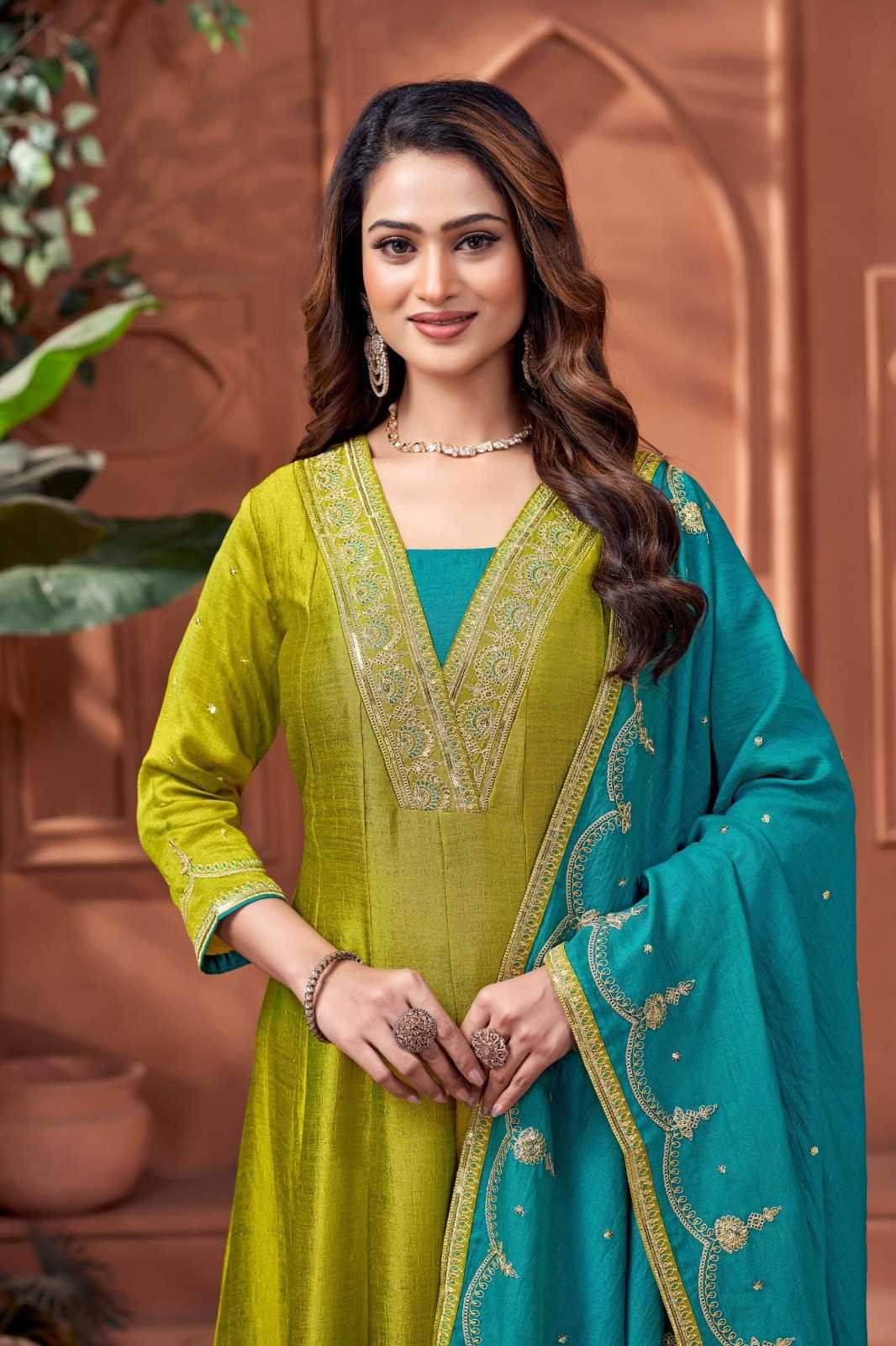 Vichitra Silk Ladies Suit