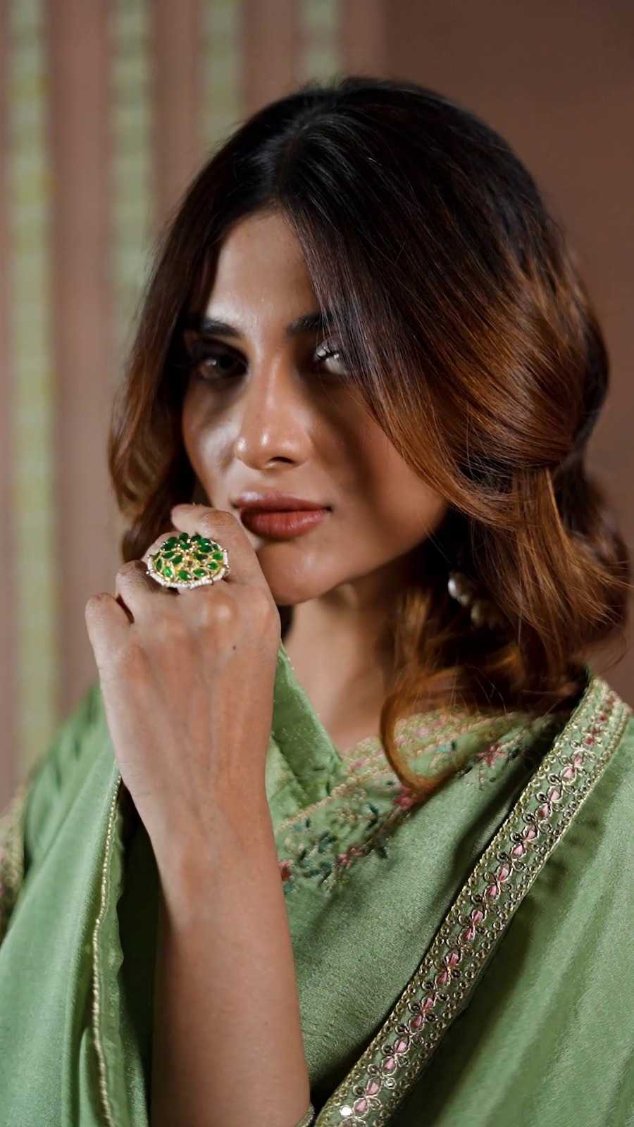 Vichitra Silk Embroidery Suit