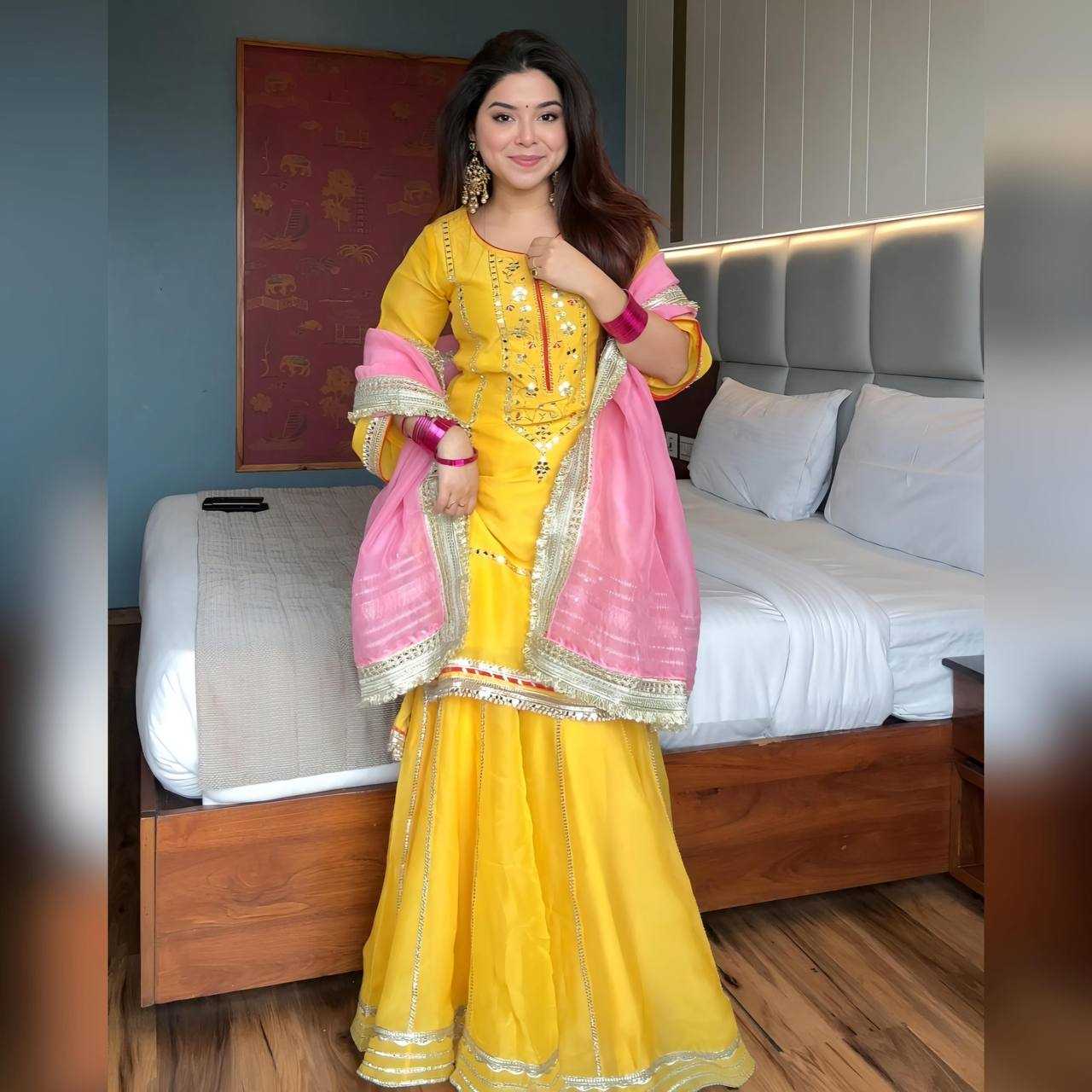 Georgette Sharara Salwar Suit