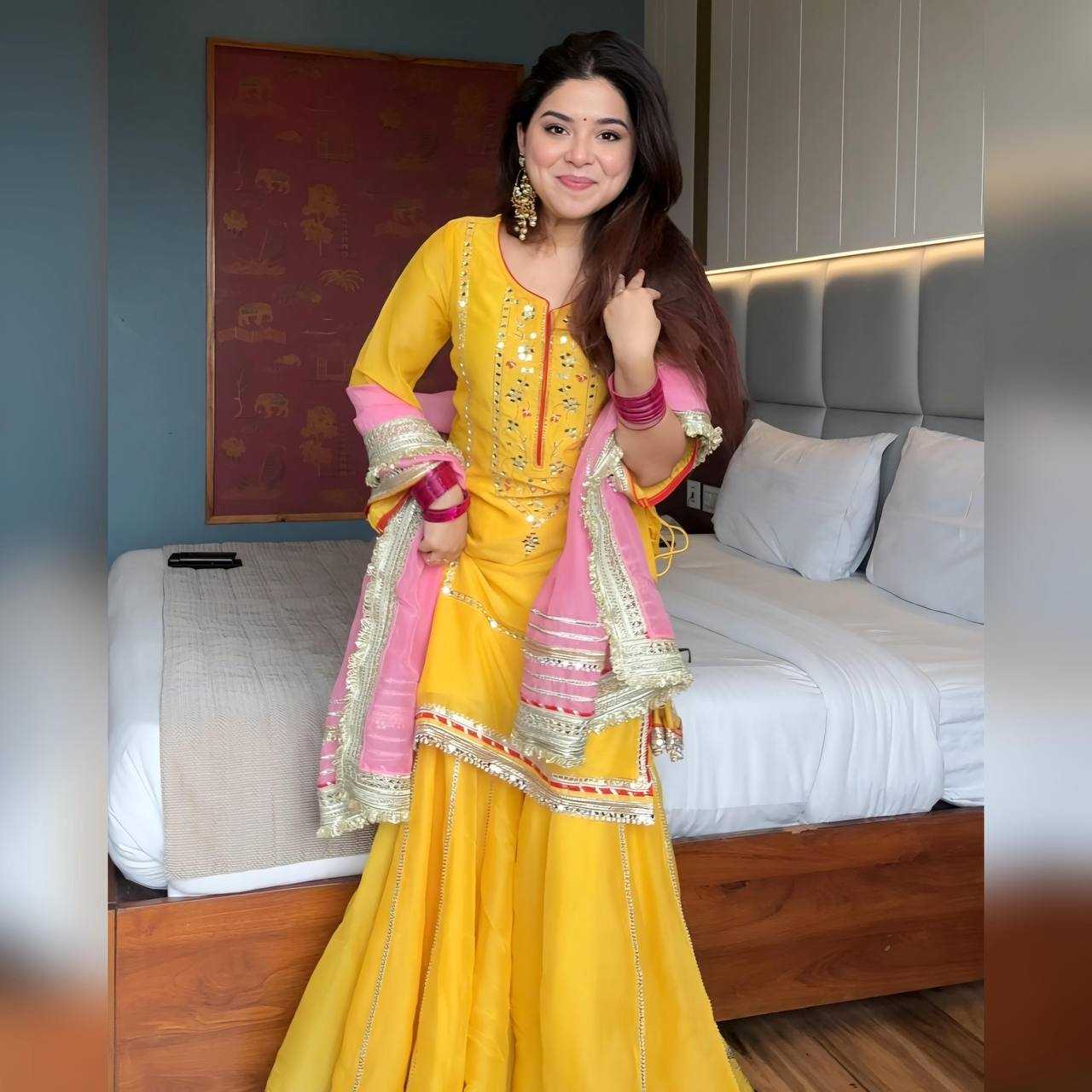 Georgette Sharara Salwar Suit
