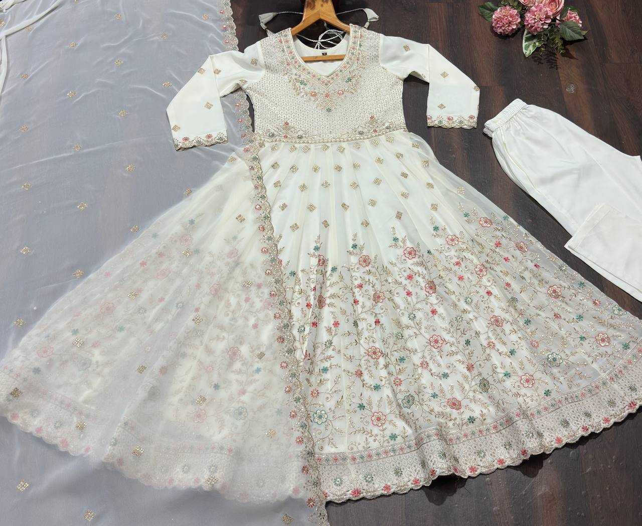 Faux Georgette Embroidery Suit
