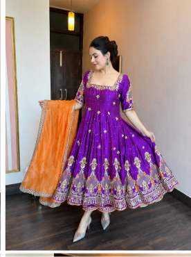 Embroidery Gown
