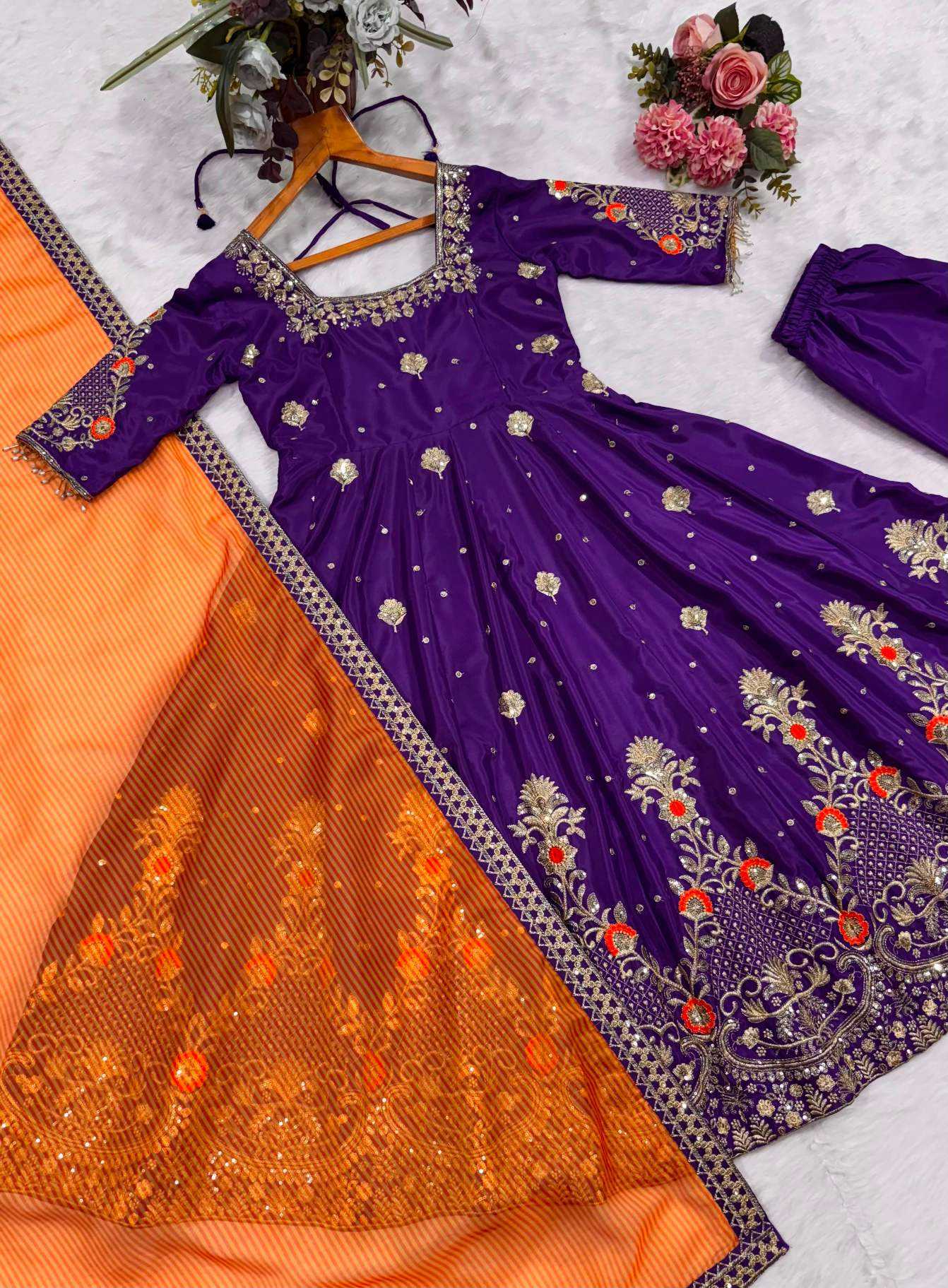 Embroidery Gown