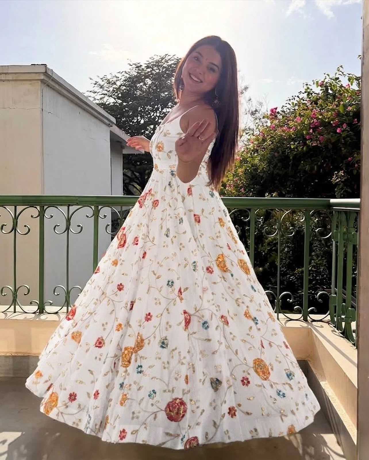 Embroidery Gown