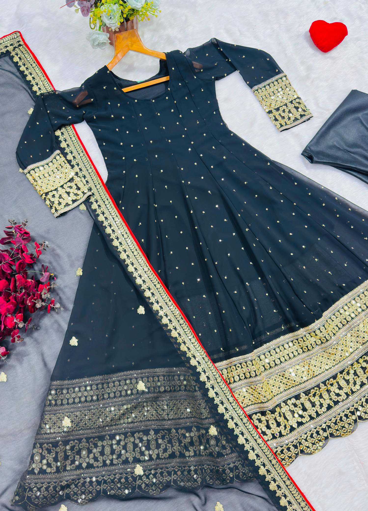 Embroidery Gown