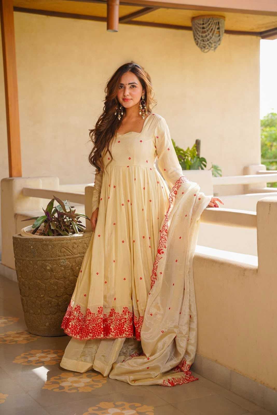 Embroidery Gown