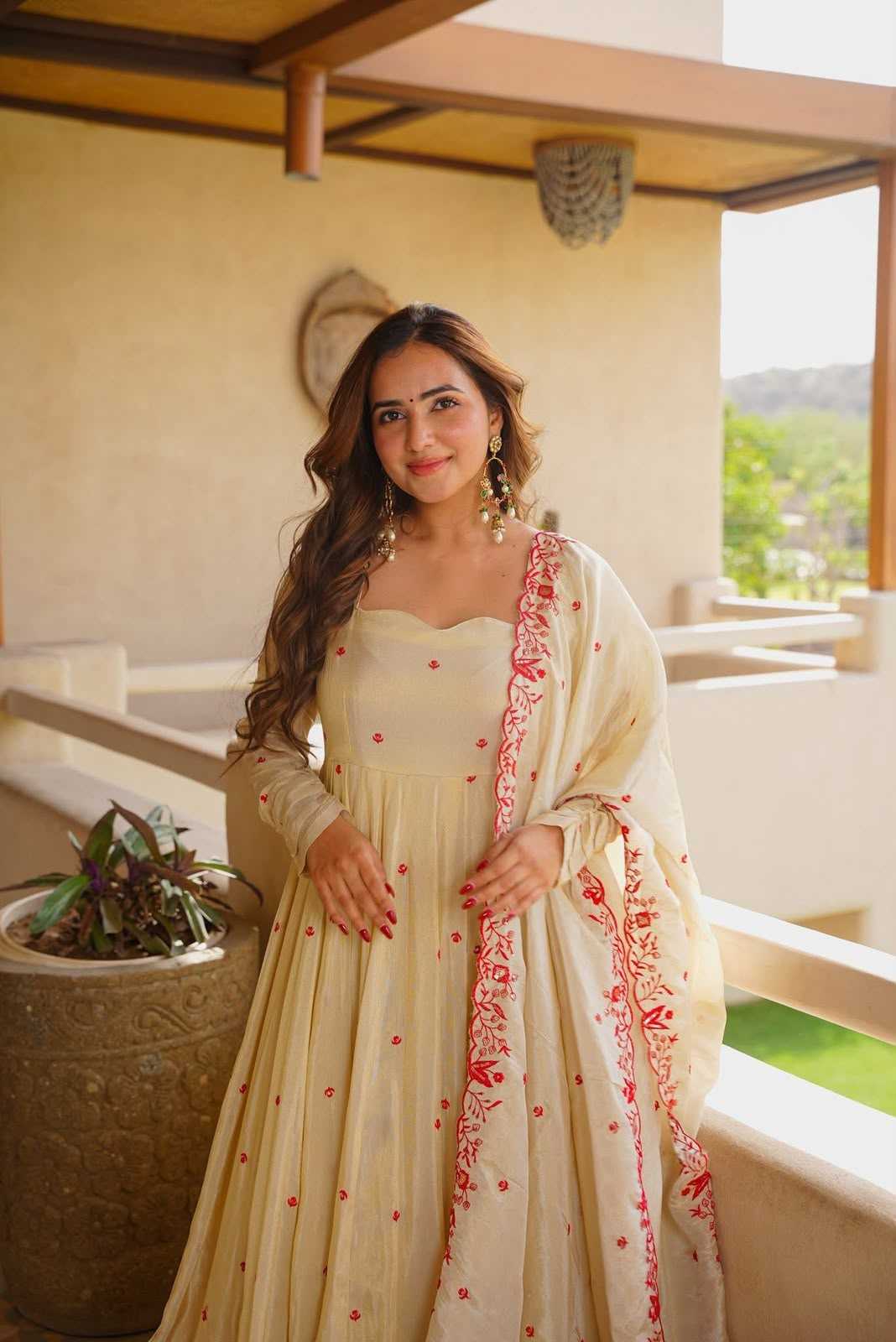 Embroidery Gown