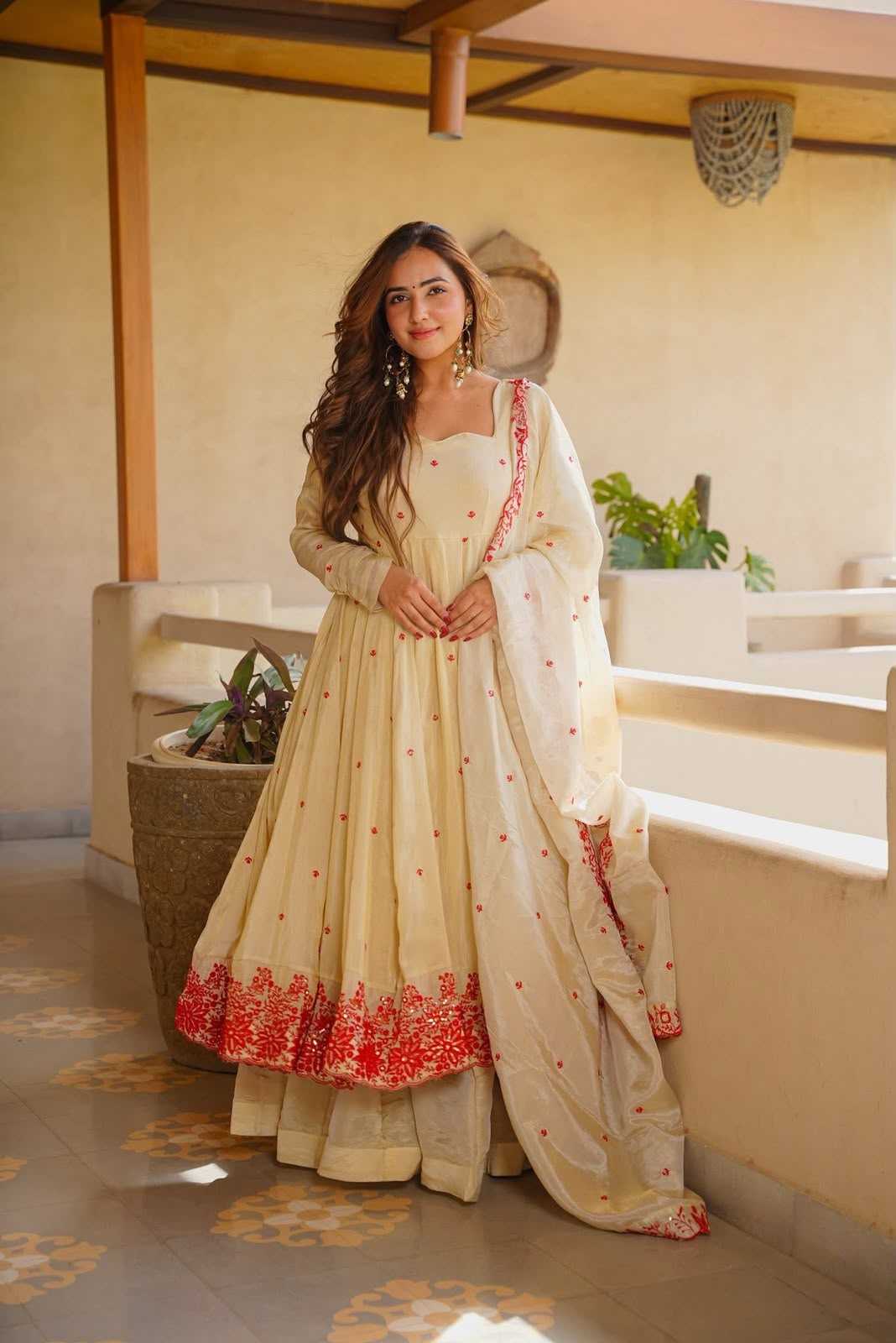 Embroidery Gown