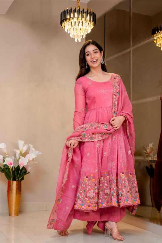 Crunchi Anarkali Gown 6138