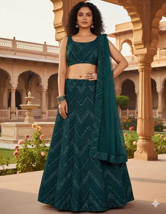 Georgette Fancy Lehenga 007