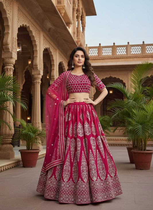 Faux Georgette Traditional Lehenga 016