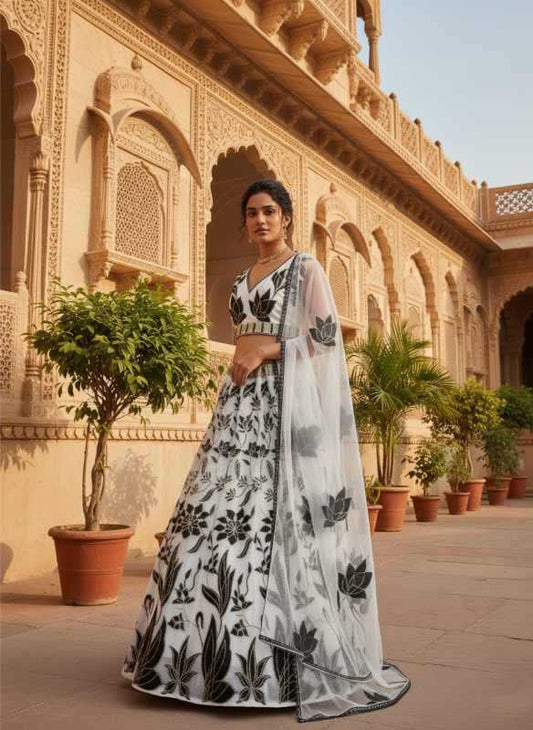 Faux Georgette Traditional Lehenga 018