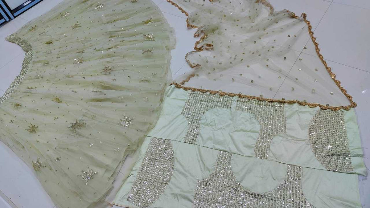 Net Designer Lehenga