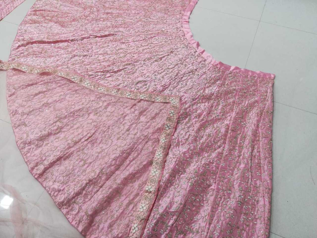 Malay Satin Silk Designer Lehenga in Choli Lehenga
