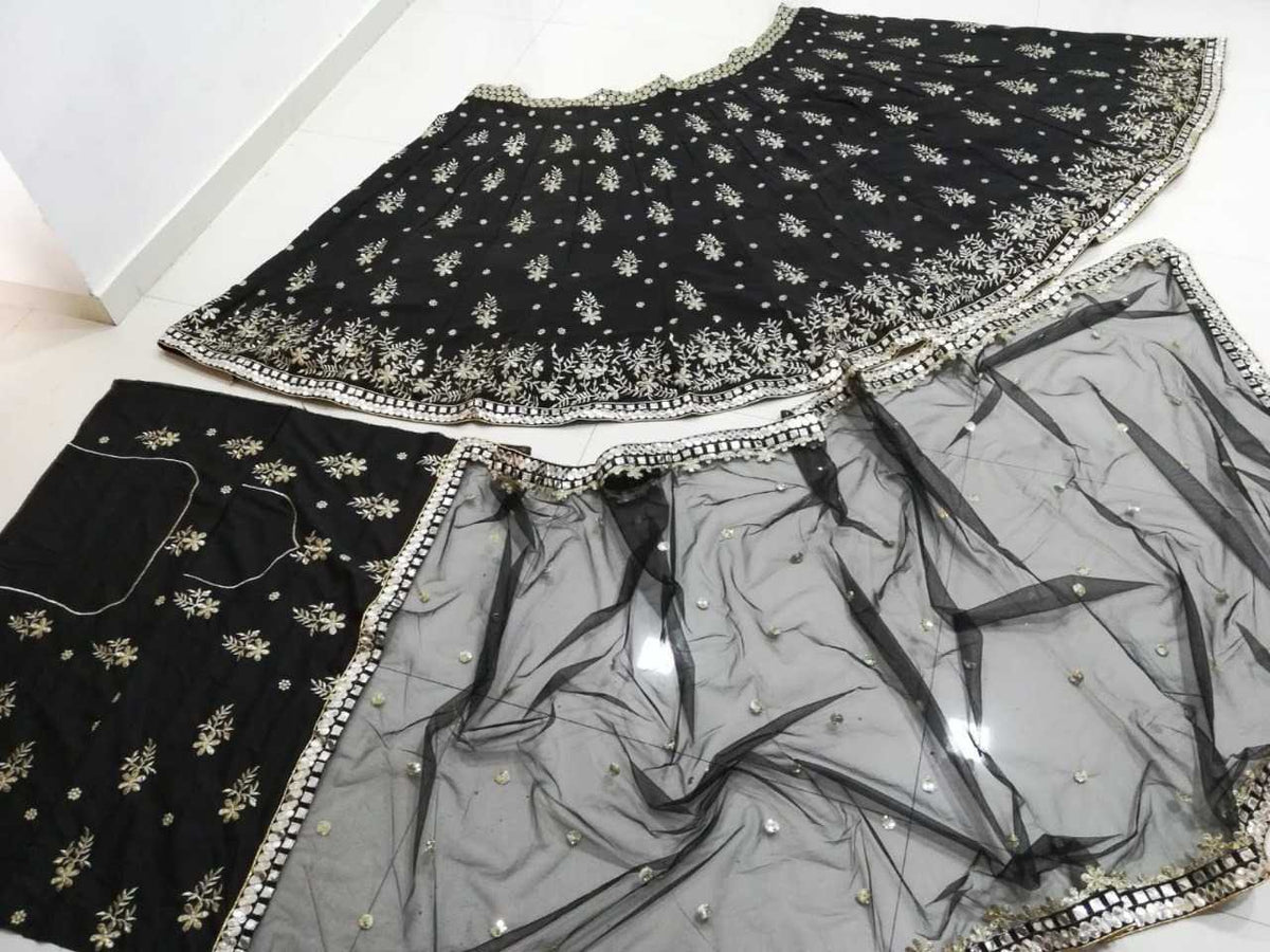 Art Silk Embroidered Lehenga