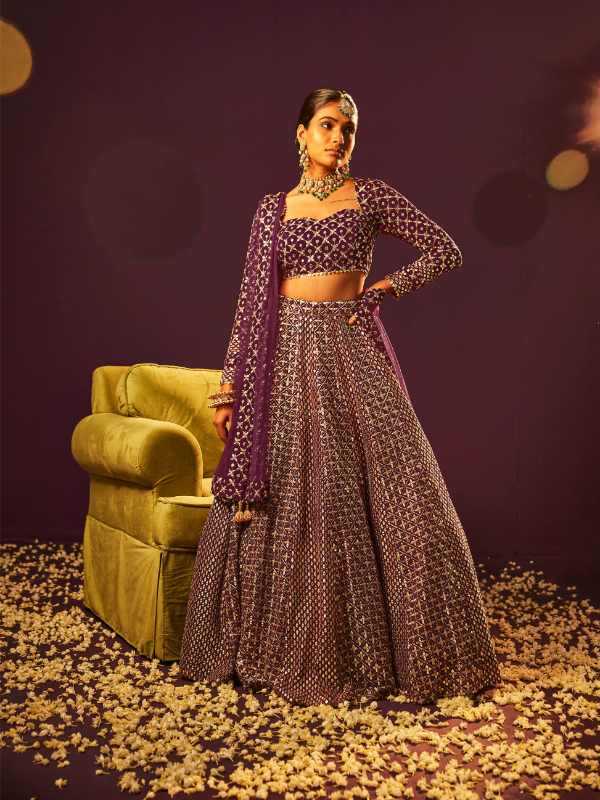 Faux Georgette Lehenga
