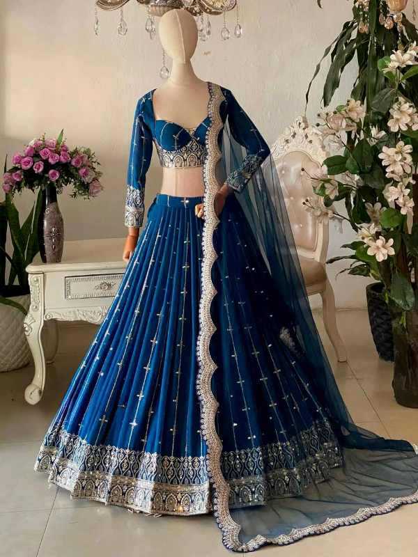 Faux Georgette Traditional Lehenga 378