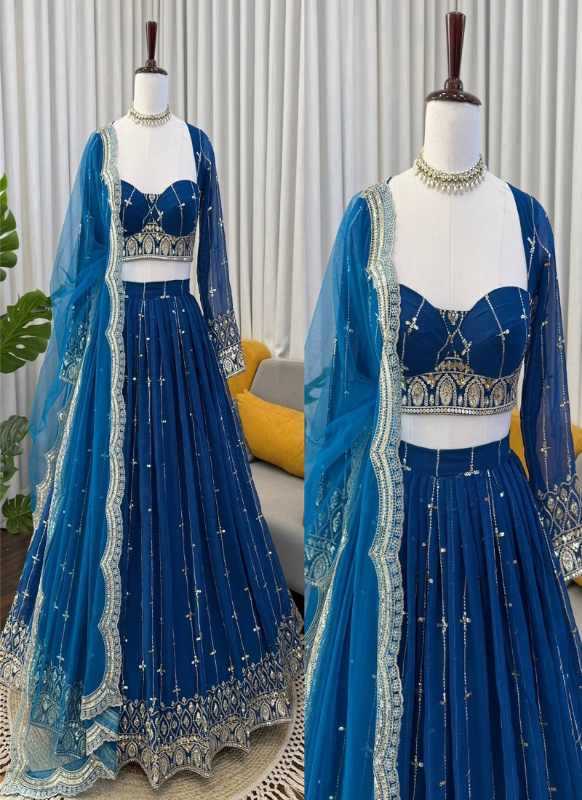 Faux Georgette Traditional Lehenga 378