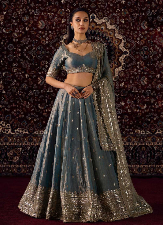 Silk Embroidered Lehenga 379