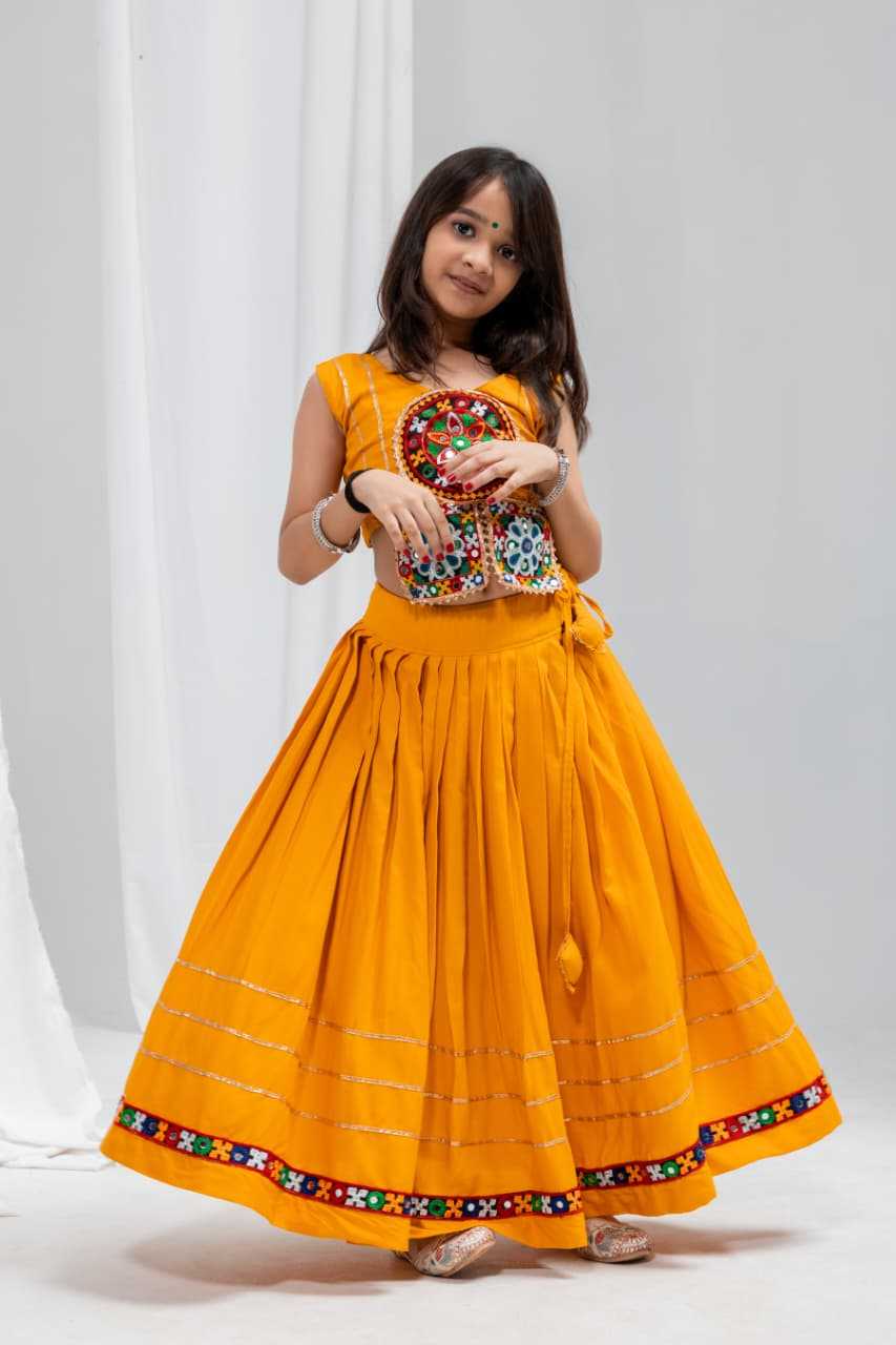 Gaytri Reyon Cotton Kids Lehenga