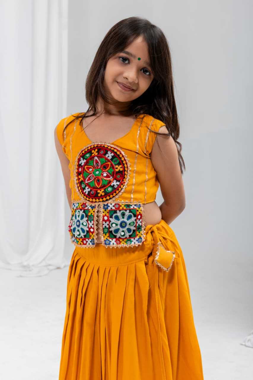 Gaytri Reyon Cotton Kids Lehenga