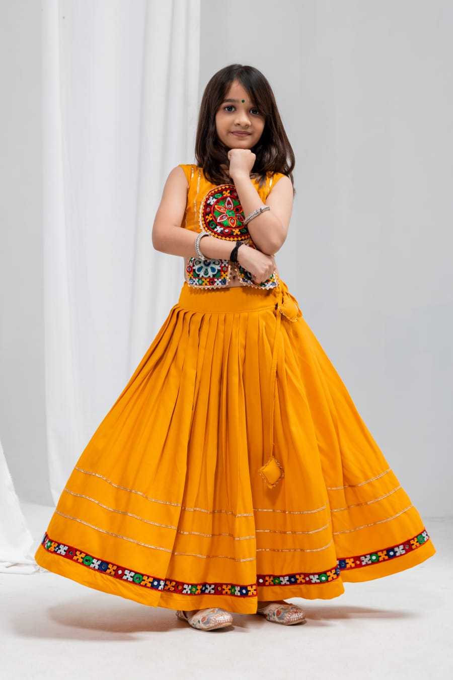 Gaytri Reyon Cotton Kids Lehenga