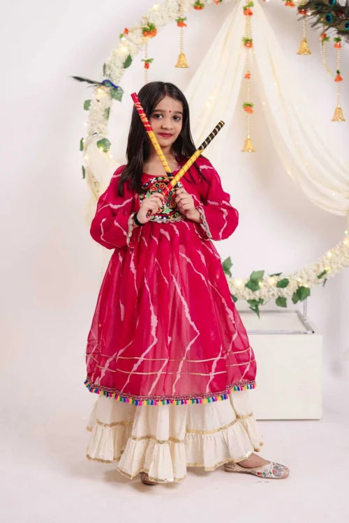 Gulkanya Cotton Kids Lehenga