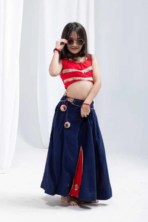Hemkanya Reyon Cotton Kids Lehenga