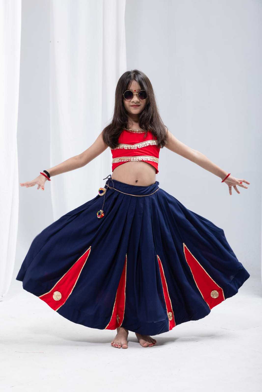 Hemkanya Reyon Cotton Kids Lehenga