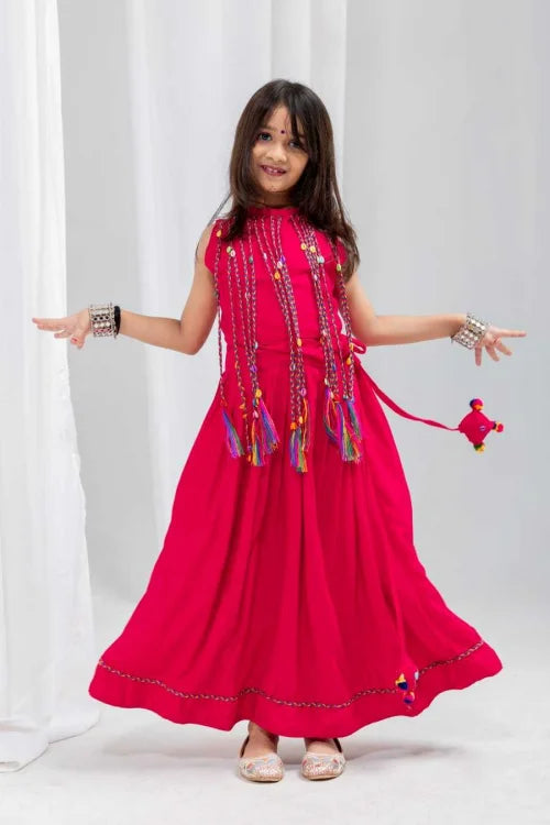 Kamlika Reyon Cotton Kids Lehenga JT-147096