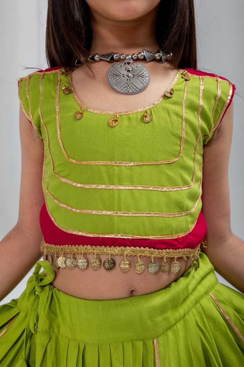 Keera Reyon Cotton Kids Lehenga JT-147095