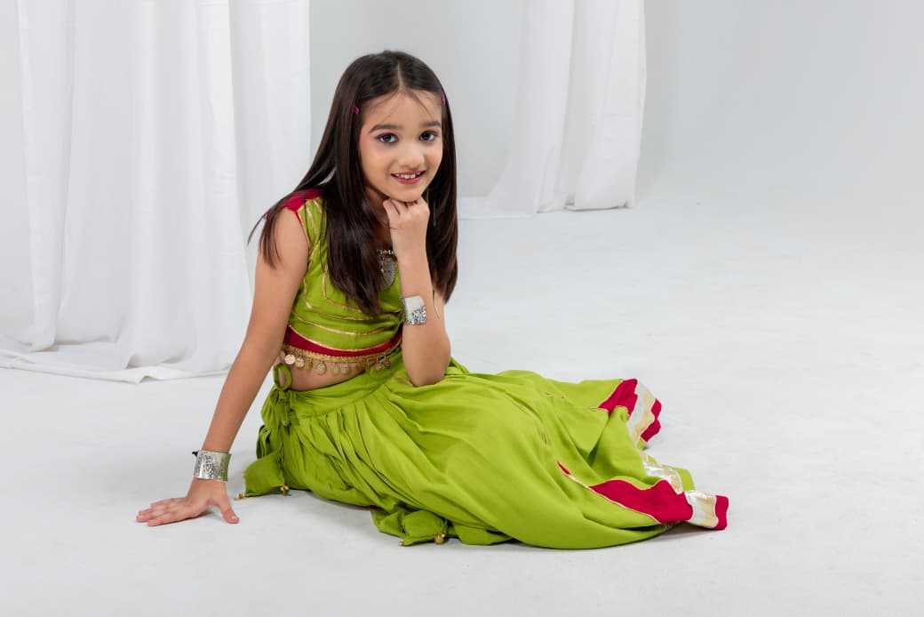 Keera Reyon Cotton Kids Lehenga